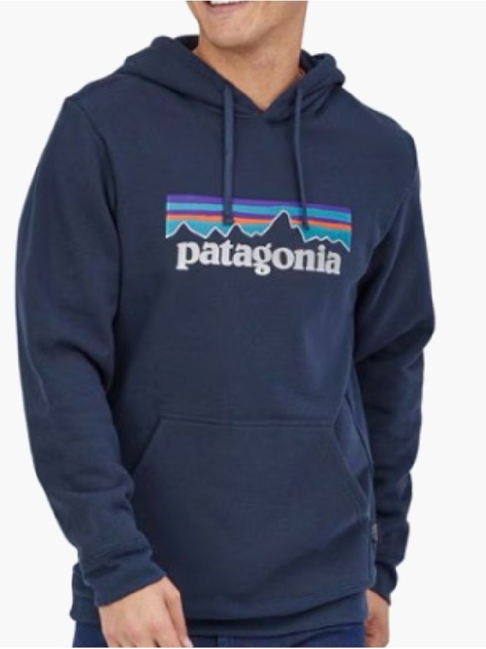Patagonia Uprisal Hoodie XXL Black P-6 Logo Sweatshirt Pullover Fleece Gorpcore